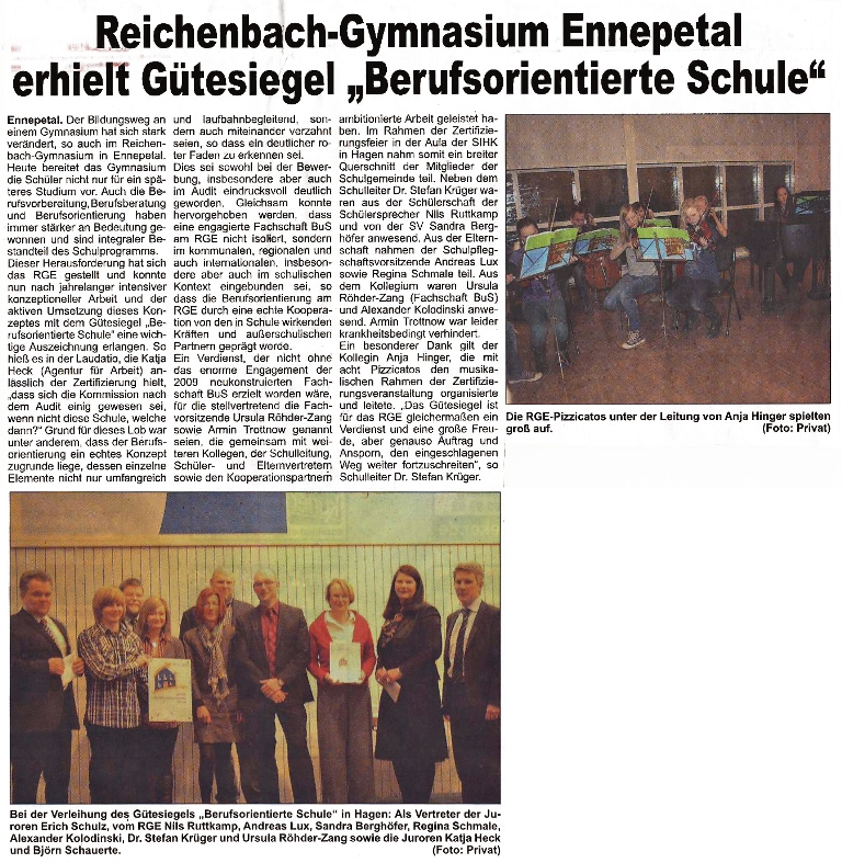 20110216 wochenkurier gtesiegel